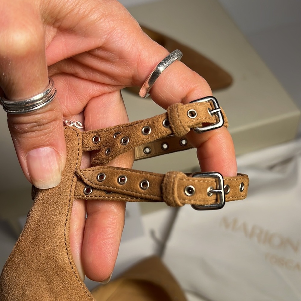 Marion Parke Maxine Suede Camel, 38.5 women’s 8 - Picture 6 of 9